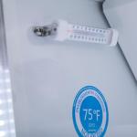 Commercial Beverage Refrigerator Display Fridge,6 Cu Ft Small Slim Single Glass Door Merchandiser Drink Cooler with LED Light Adjustable Shelves,ETL and NSF Approval