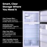 Kenmore 33 in. 20.4 cu. ft Capacity Refrigerator/Freezer with Full-Width Adjustable Glass Shelving, Humidity Control Crispers, Ice Maker, ENERGY STAR Certified, Black
