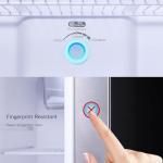 THFRIONE 30“ Top Freezer Refrigerator with 17.6 Cu. Ft.Capacity, Adjustable Thermostat Control, Full Size Freestanding Frost Free Fridge for Garage/Office/Home/Apartment, Stainless Steels Grey