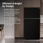 Kenmore 33 in. 20.4 cu. ft Capacity Refrigerator/Freezer with Full-Width Adjustable Glass Shelving, Humidity Control Crispers, Ice Maker, ENERGY STAR Certified, Black