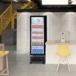 Commercial Beverage Refrigerator Display Fridge,6 Cu Ft Small Slim Single Glass Door Merchandiser Drink Cooler with LED Light Adjustable Shelves,ETL and NSF Approval