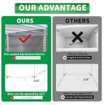 ORIKOOL 54" W Commercial Glass-Door Reach-In Refrigerator - Tempered Glass Double Door Fridge, 46 Cu.ft Capacity, 6 Adjustable Shelves, Auto Defrost, Digital thermostat control, LED Lighting