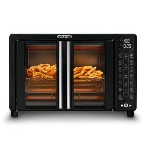Black Gourmia French Door Air Fryer Oven