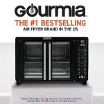 Black Gourmia French Door Air Fryer Oven