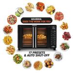 Black Gourmia French Door Air Fryer Oven