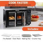 Black Gourmia French Door Air Fryer Oven
