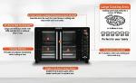 Black Gourmia French Door Air Fryer Oven