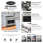 COSMO 36" Gas Range with 5 Burner Cooktop