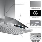 36" Stainless Steel Wall Mount Range Hood