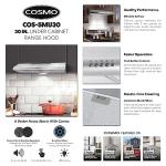 COSMO Slim Range Hood with LED Lights