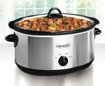7-Qt Stainless Steel Oval Slow Cooker