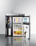 Summit 30" All-In-One Kitchenette with Refrigerator, Cooktop, Sink