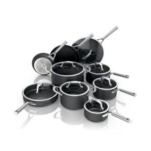 Ninja 16-Piece Neverstick Cookware Set, Black