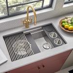 Ruvati 33" Undermount Two-Tiered Kitchen Sink