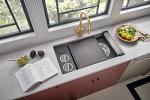 Ruvati 33" Undermount Two-Tiered Kitchen Sink