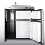 Summit 30" All-In-One Kitchenette with Refrigerator, Cooktop, Sink