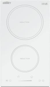 Summit 12" 2-Zone Induction Cooktop - White