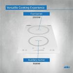 Summit 12" 2-Zone Induction Cooktop - White