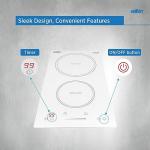 Summit 12" 2-Zone Induction Cooktop - White