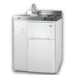 Summit 30" All-In-One Kitchenette with Refrigerator and Cooktop