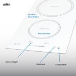 Summit 12" 2-Zone Induction Cooktop - White