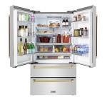 ZLINE 36" 4-Door French Door Refrigerator with Ice Maker