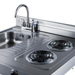 Summit 30" All-In-One Kitchenette with Refrigerator and Cooktop