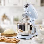 Smeg Retro Stand Mixer in Pastel Blue