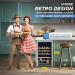 Classic Retro Electric Wine Cooler for 28 Bottles