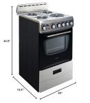 Avanti Compact Electric Range Oven with Burners
