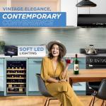 Classic Retro Electric Wine Cooler for 28 Bottles