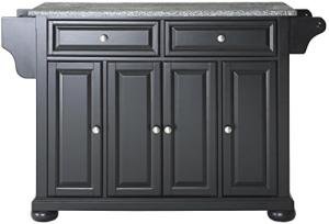 Crosley Alexandria Rolling Kitchen Island with Granite Top