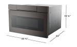 Sharp 24" Black Stainless Steel Microwave Drawer