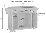 Crosley Alexandria Rolling Kitchen Island with Granite Top