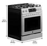 Kenmore 4.8 cu ft Gas Range, Stainless Steel