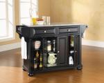 Crosley Alexandria Rolling Kitchen Island with Granite Top