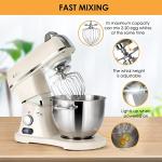8.4QT Heavy-Duty Stand Mixer with Stainless Steel Bowl