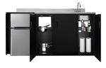 72" All-In-One Kitchenette with Sink and Fridge