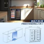 Tylza 30-Inch Dual Zone Wine and Beverage Cooler