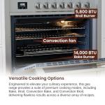 Rangaire 36" Gas Range with 5 Burners