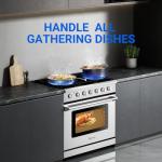 AAOBOSI 36 Inch Gas Range Oven with 6 Burners