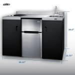 Summit 54" All-In-One Kitchenette with Refrigerator