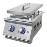 2-Burner Propane Gas Grill with Stainless Steel