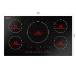 Empava 36-Inch Electric Induction Cooktop with Timer