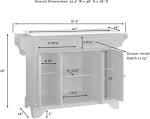 LaFayette Stainless Steel Kitchen Island Countertop