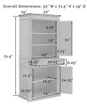 Crosley Parsons Pantry Cabinet in White