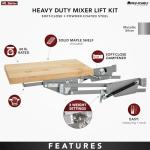 Heavy Duty Appliance Lift with Maple Soft Close