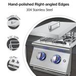 2-Burner Propane Gas Grill with Stainless Steel
