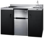 Summit 54" All-In-One Kitchenette with Refrigerator