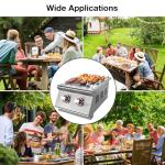 2-Burner Propane Gas Grill with Stainless Steel